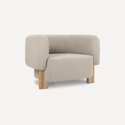 Кресло Арклоу Велюр Бежевый