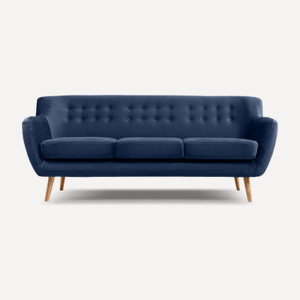 Диван прямой Сите-3 Barhat Blue