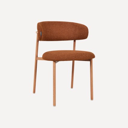 Стул Клейв-2 Рогожка Терракотовый/Натуральный