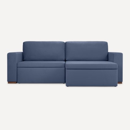 Диван угловой Майнап Velvet Navy Blue