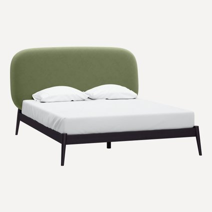 Кровать Саоми 140 Velvet Olive уценка
