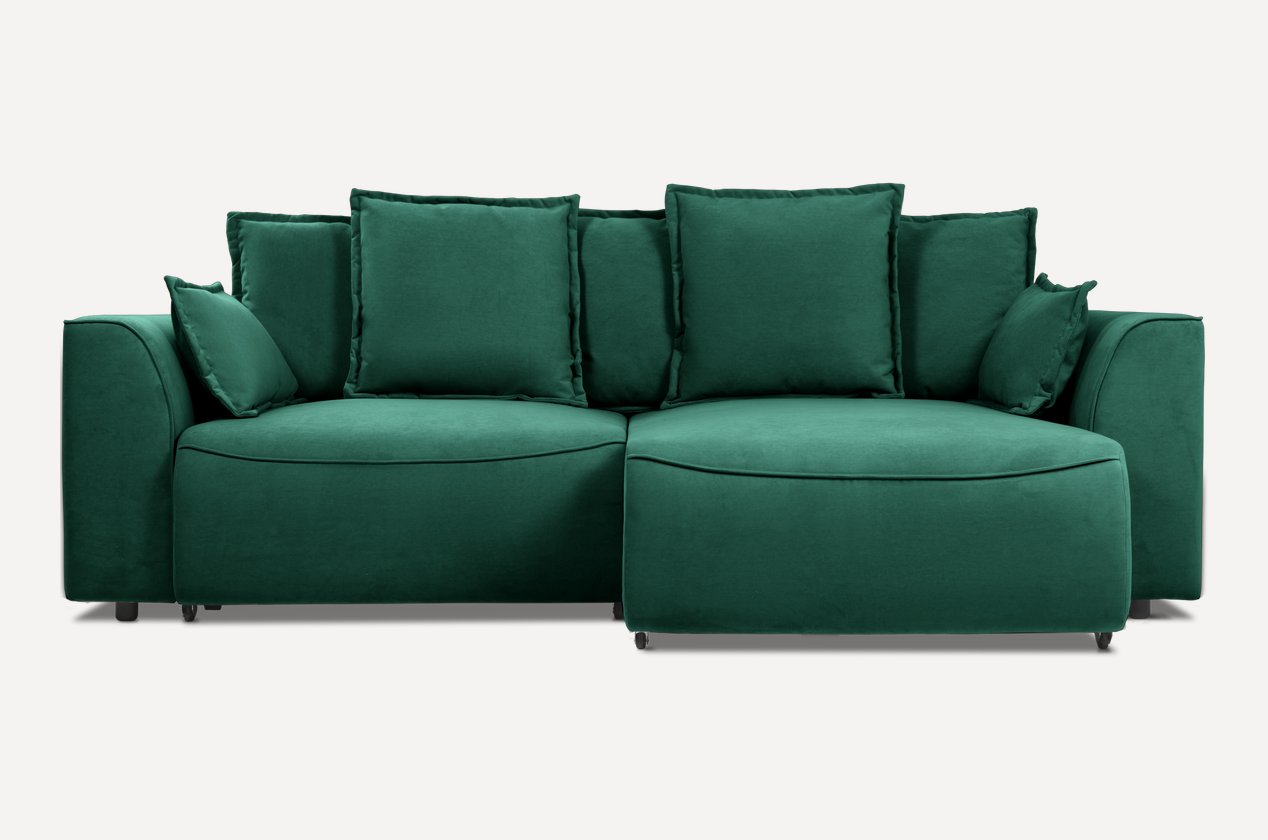 Диван угловой Напа Velvet Emerald - фото 1