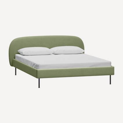 Кровать Берта 140 Velvet Olive
