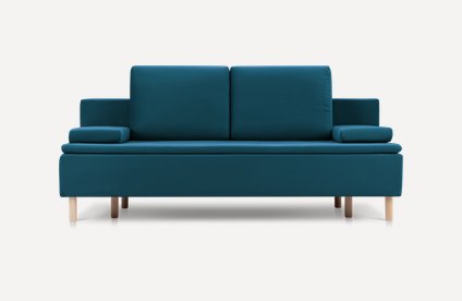 Диван прямой Линс Velvet Navy Blue