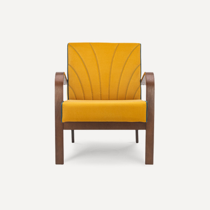 Кресло Шелл Velvet Yellow