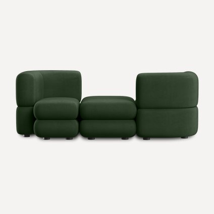 Диван модульный Brera-3 Velour Forest