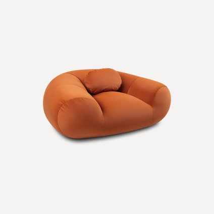 Пуф Тут Рядом Красавчик Мини Велюр Оранжевый