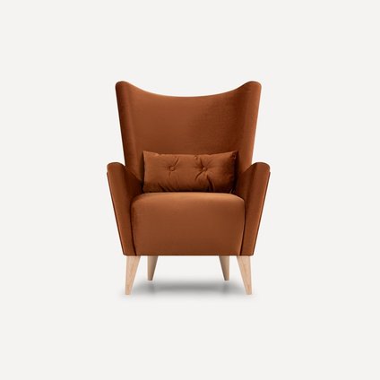 Кресло Носта Велюр Кирпичный распродажа