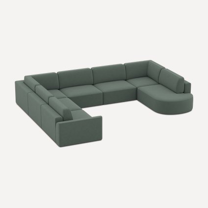 Диван модульный Спейс-М 6 Velvet Olive