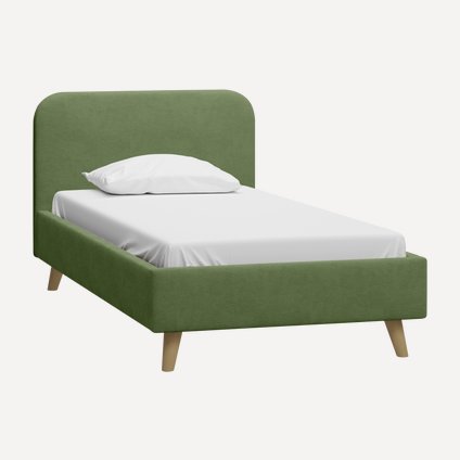 Кровать Лайтси 120 Velvet Olive