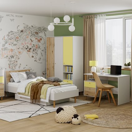 Модульная детская Дикинс 1 Желтый