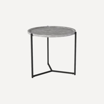 Журнальный стол Оливер Серый/Черный