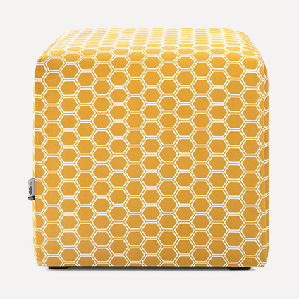 Пуф Куб Honey Yellow
