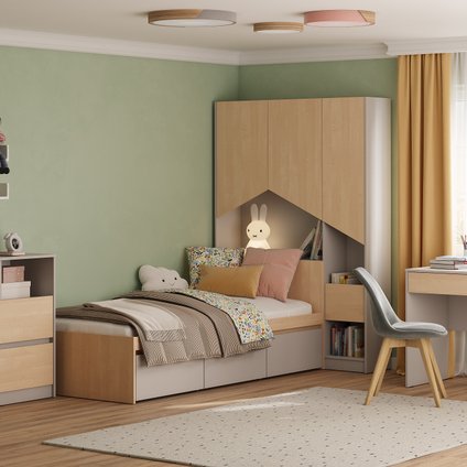 Модульная детская Пенни-2 Latte Plywood