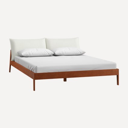 Кровать Эвелен-Орех 160 Шенилл Белый