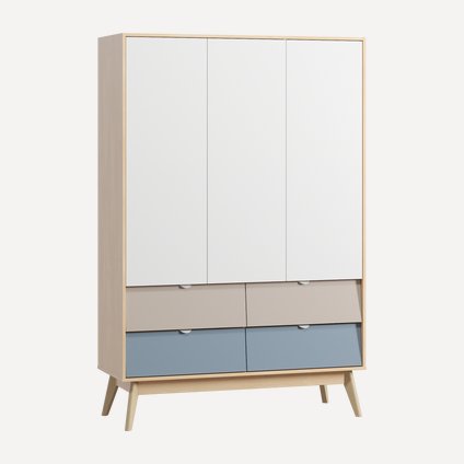 Распашной шкаф Лесли-3 Plywood Sky