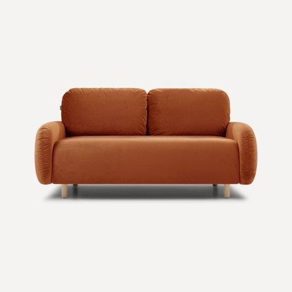 Диван прямой Массе-М Мини Велюр Терракотовый