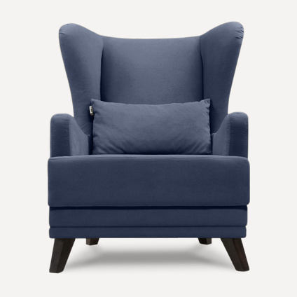 Кресло Оксфорд Velvet Navy Blue