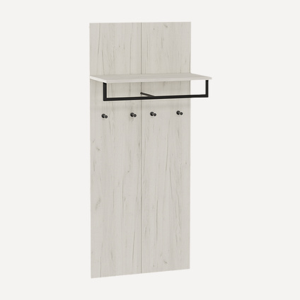 Вешалка Сидней Дуб Крафт Белый