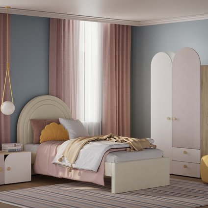 Модульная детская Арчи 8 Белый/Дуб Ирландский