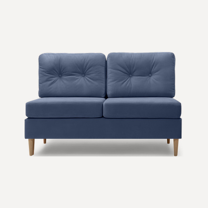 Диван прямой Динс-1 Velvet Navy Blue