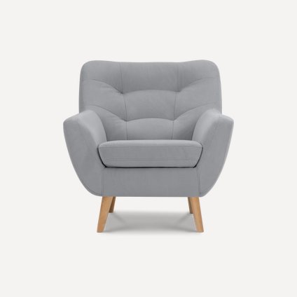 Кресло Витио Вельвет Светло-серый