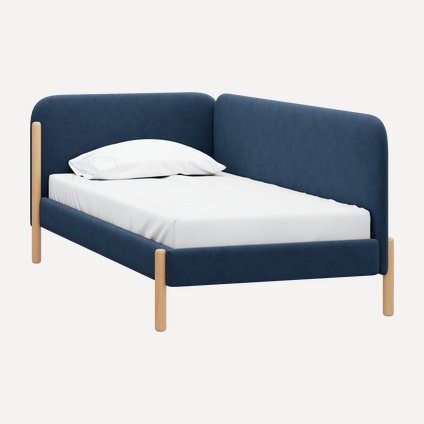 Кровать Кейси 90 Велюр Синий