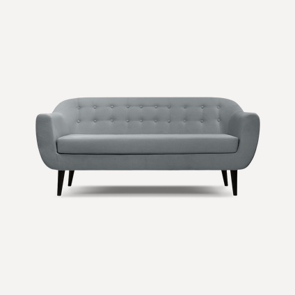Диван прямой Роттердам-3 Velvet Grey
