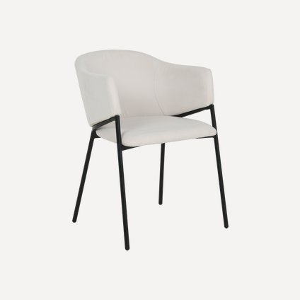 Стул Элиза Велюр Бежевый/Черный