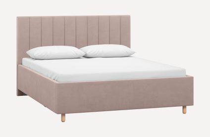 Кровать Адель 160 Velvet Coffe