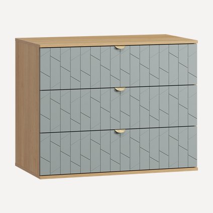 Комод Монблан-3 Angle Mentol Oak