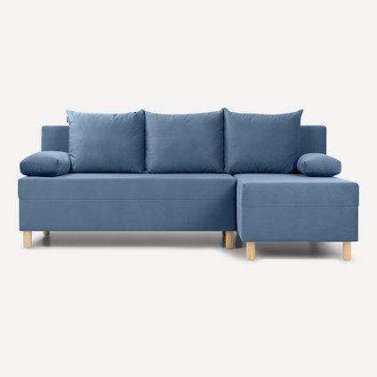 Диван угловой Амрано Velvet Blue