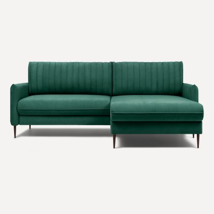 Диван угловой Сваут Velvet Emerald