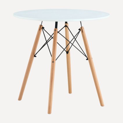 Кухонный стол Эймс-80-2 White