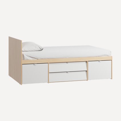 Детская кровать Лесли-2 Plywood White