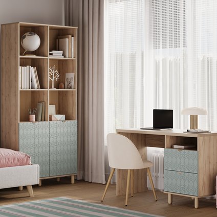 Модульная детская Теджонс 5 Лист ​Мятный/Дуб Ирландский