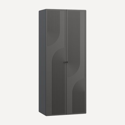 Распашной шкаф Монсон 2-90х222 Графитовый