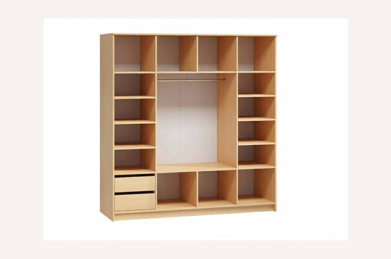 Распашной шкаф Кимбол-4.1-180-50-250 White - фото 2 Распашной шкаф Кимбол-4.1-180-50-250 White - фото 2