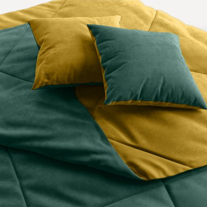 Топпер для дивана Сони 1-XL Happy Yellow-Emerald