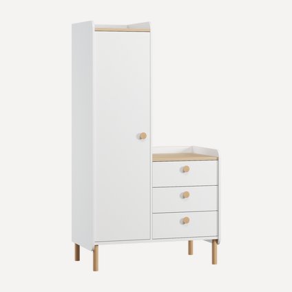 Шкаф детский Кейла 1-105x190 Белый