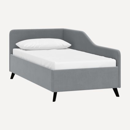 Кровать Лория 90 Velvet Grey