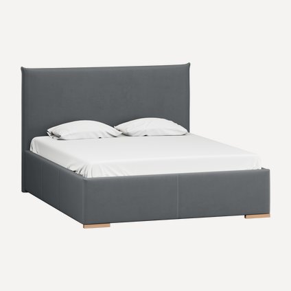Кровать Слипсон 140 Велюр Серый