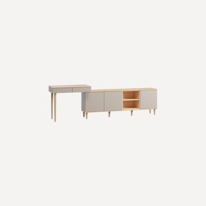 Стол-тумба Элвуд-2 Latte Plywood