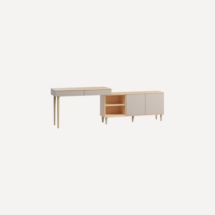 Стол-тумба Элвуд-3 Latte Plywood