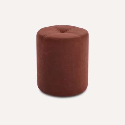 Пуф Кофи Велюр Терракотовый