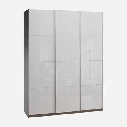 Шкаф-купе Итан-3-180-230 Glass Triple Бетон