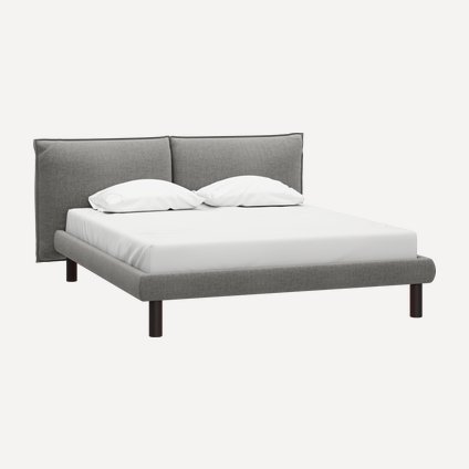 Кровать Кейт 140 Textile Smoke