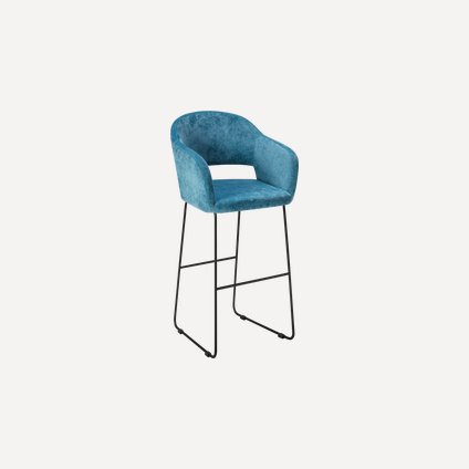 Стул барный Одар-4 Velvet Blue