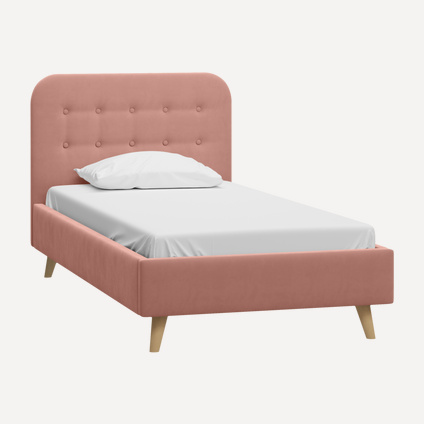 Кровать Динс 90 Velvet Pink