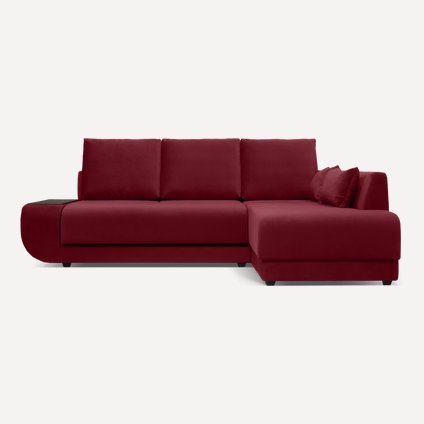 Диван угловой Манхэттен Velvet Crimson